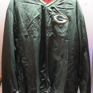 Green Bay Packers NFL Pullover Windbreaker Jacket Size L